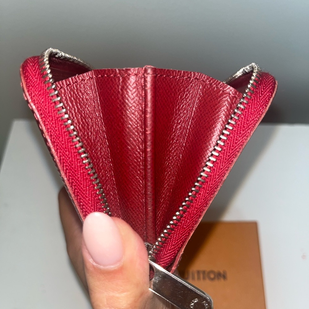 Louis Vuitton Red Epi Compact Zippy Wallet (COA included) - Picture 9 of 16